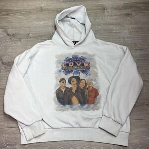 Red Hot Chili Peppers Hoodie Sweatshirt Mens‎ XL White Unlimited Love Tour 2022